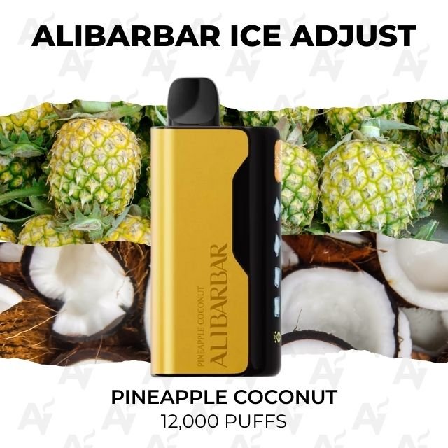 Alibarbar ice adjust 12000 puffs pineapple coconut.jpg