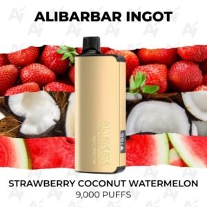 Alibarbar Ingot 9000 Puffs Strawberry Coconut Watermelon