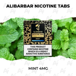 ALIBARBAR Nicotine Tabs – Mint 4mg