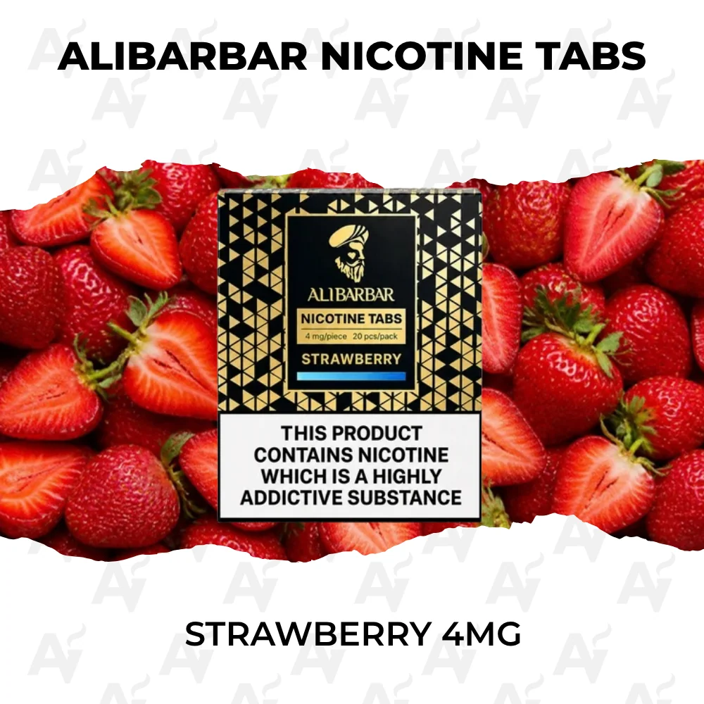 Alibarbar nicotine tabs strawberry 4mg.webp