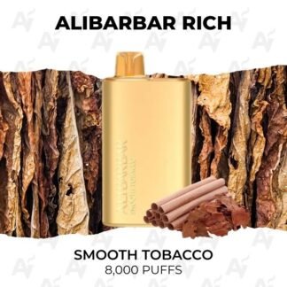 Alibarbar rich 8000 puffs smooth tobacco.jpg