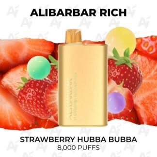 Alibarbar rich 8000 puffs strawberry hubba bubba.jpg