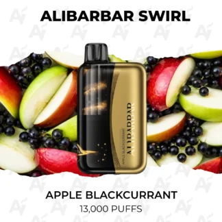 Alibarbar swirl apple blackcurrant 13000 puffs.webp