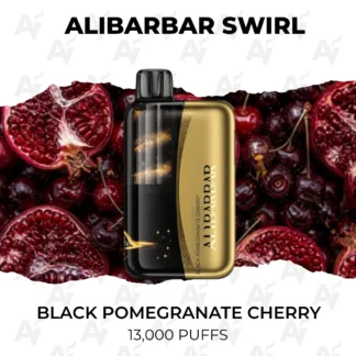 Alibarbar swirl black pomegranate cherry 13000 puffs.webp