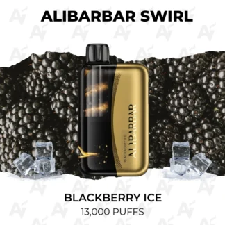 Alibarbar swirl blackberry ice 13000 puffs.webp