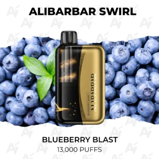 Alibarbar swirl blueberry blast 13000 puffs.webp