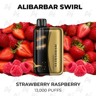 Alibarbar swirl strawberry raspberry 13000 puffs.webp