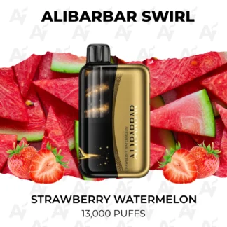Alibarbar swirl strawberry watermelon 13000 puffs.webp