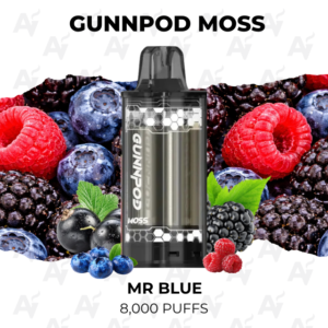 GunnPod Moss Mr Blue 8000 Puffs