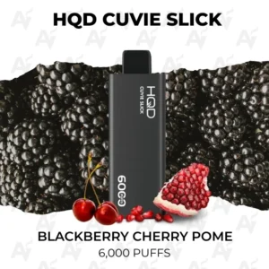 HQD Cuvie Slick Blackberry Cherry Pome 6000 Puffs