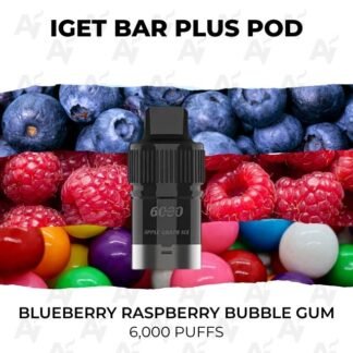 Iget bar plus pods 6000 puffs blueberry raspberry bubble gum 1.jpg