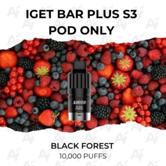 Iget bar plus s3 pod only black forest 10000 puffs.jpg