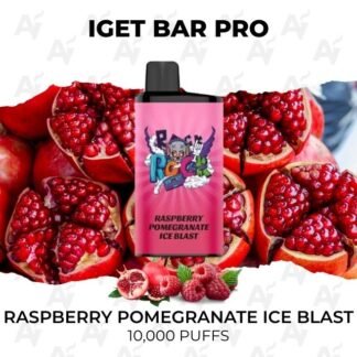 Iget bar pro 10000 puffs raspberry pomegranate ice blast 1.jpg