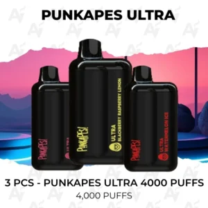 3 PCS – Punkapes Ultra 4000 Puffs