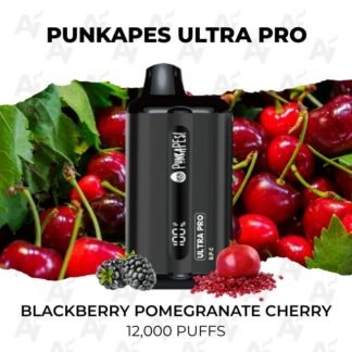 Punkapes ultra pro 12000 puffs blackbery pomegranate cherry.jpg